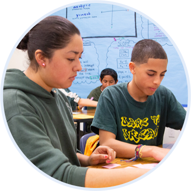 children at work in the classroom