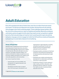 Adult Education flyer