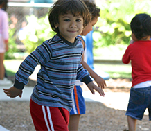 Toddler playing