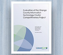 Cover Evaluation of the Orange County Information Technology Cluster Competitiveness Project