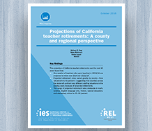 Cover for A Profile of California Teacher Retirements: A County and Regional Perspective