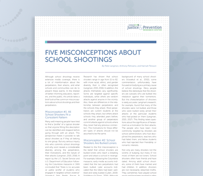 Five Misconceptions About School Shootings