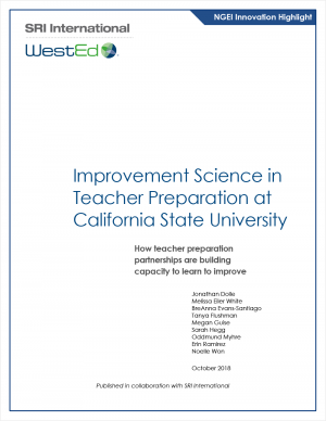 Improvement Science in Teacher Preparation at California State University