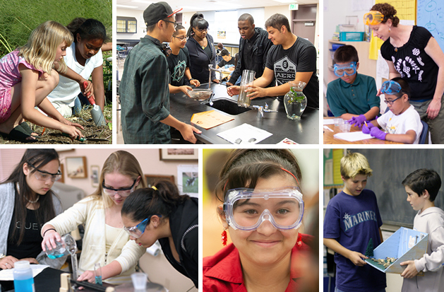 photos of children in science classes