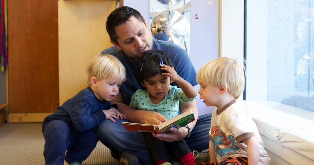 Young Children and Caretaker