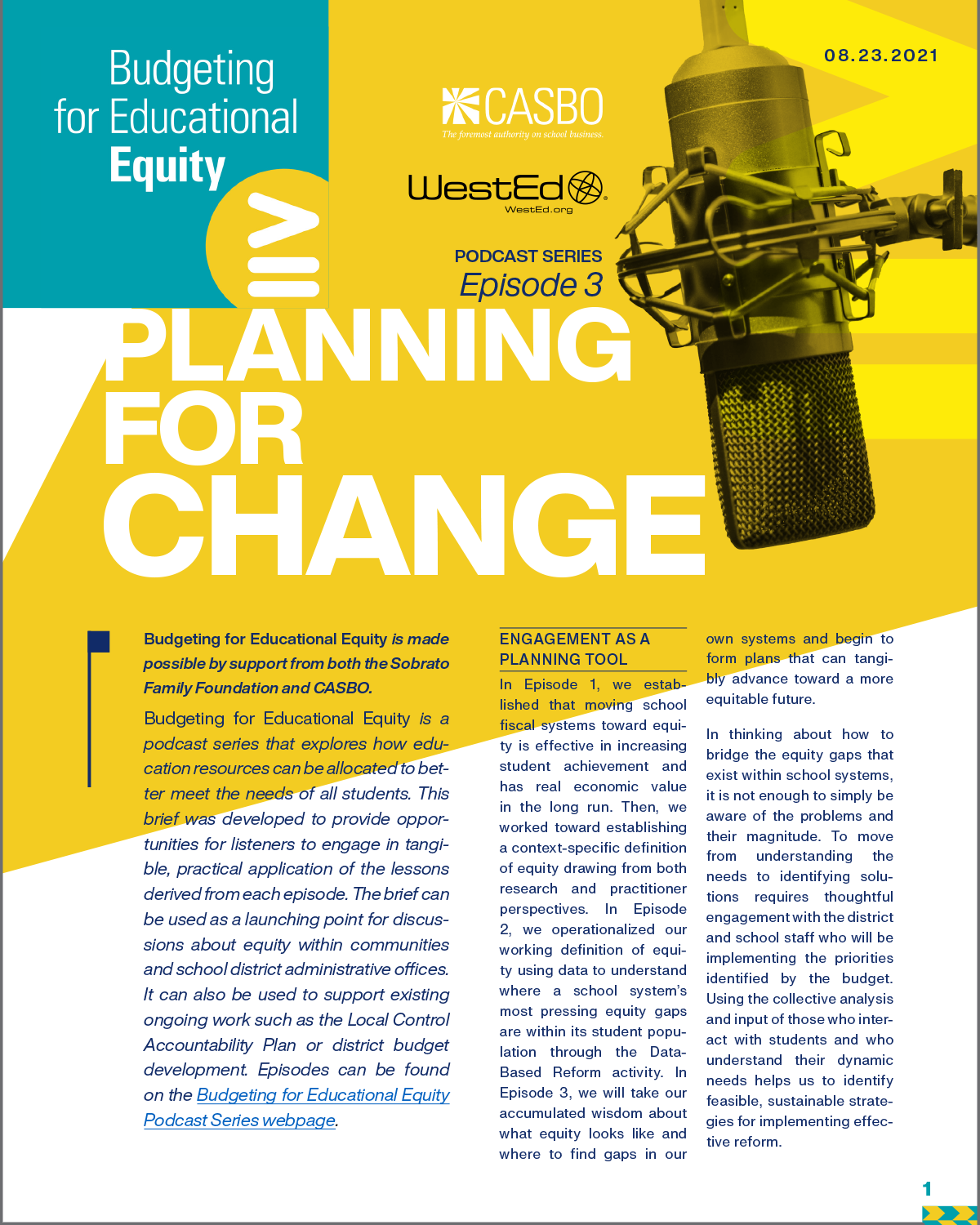 Podcast Series, Episode 3: Planning for Change