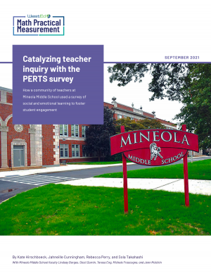 Catalyzing teacher inquiry with the PERTS survey