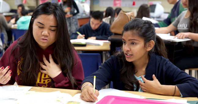 Students in the classroom