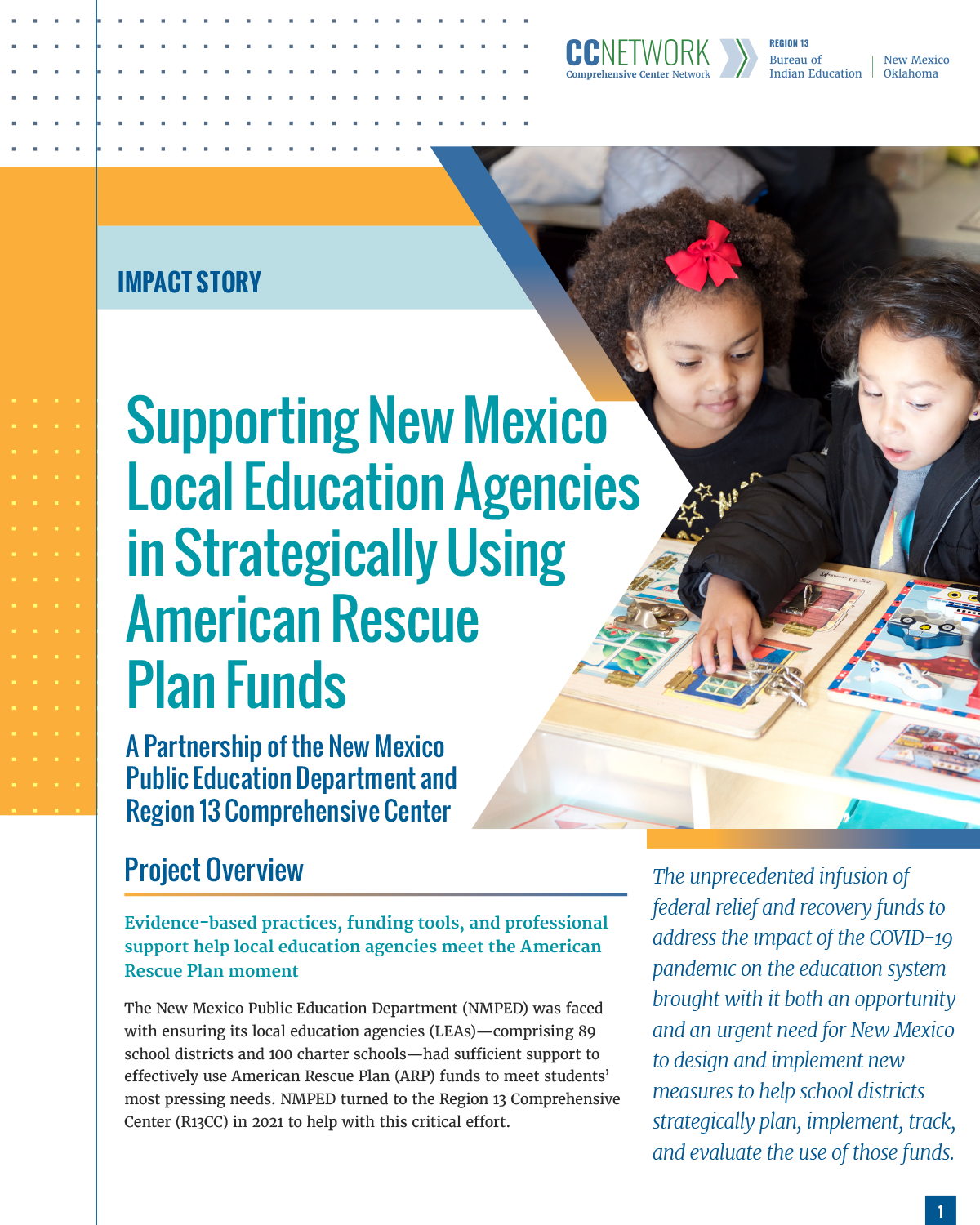 Supporting New Mexico Local Education Agencies in Strategically Using American Rescue Plan Funds