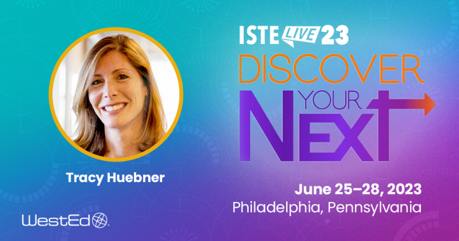 ISTE Conference Image with Tracy Huebner