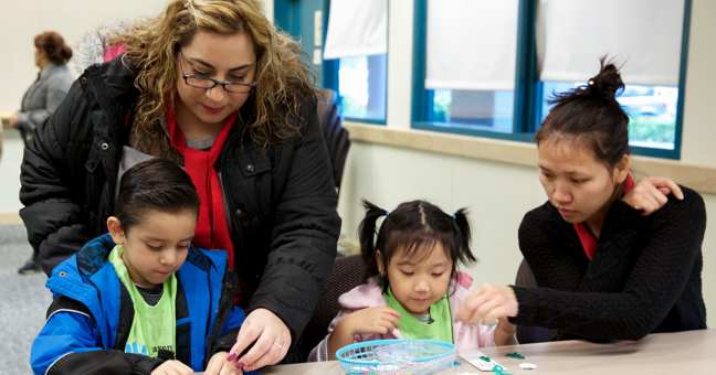 Student with parent or caregiver