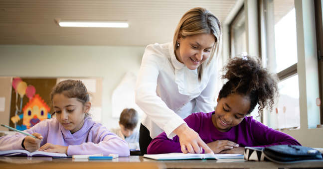 Teacher in the classroom