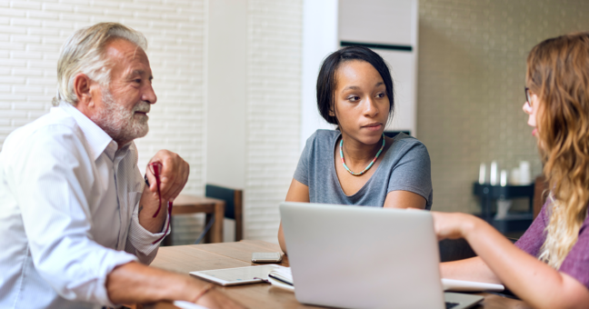 Educators in discussion