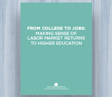 News: cover image for From College to Jobs: Making Sense of Labor Market Returns to Higher Education