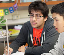 Photo of high school students in science laboratory