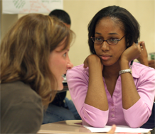 Photo of teachers working together