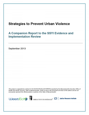 Cover image for Strategies to Prevent Urban Violence