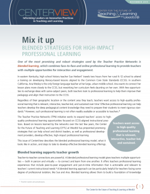 Cover Mix It Up: Blended Strategies for High-Impact Professional Learning