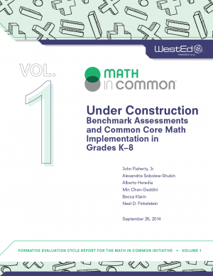 Cover image for Under Construction: Benchmark Assessments and Common Core Math Implementation in Grades K–8